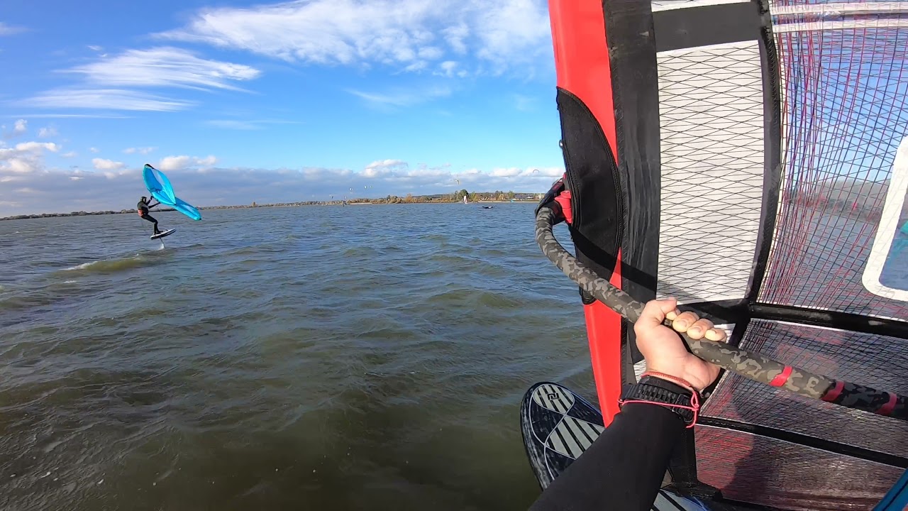 22.10.2021 Altm&uuml;hlsee Windsurf - Patrik F-Race 110 mit Avanti Condor 7,4