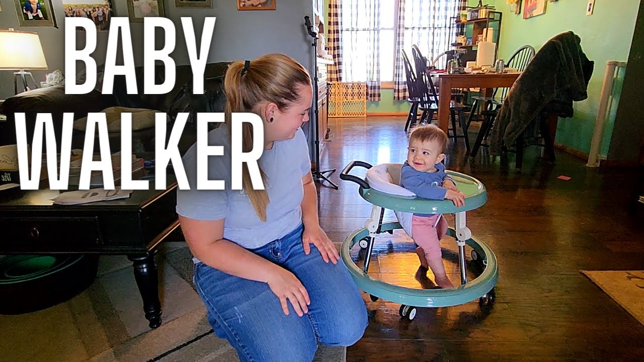 Adjustable baby walker