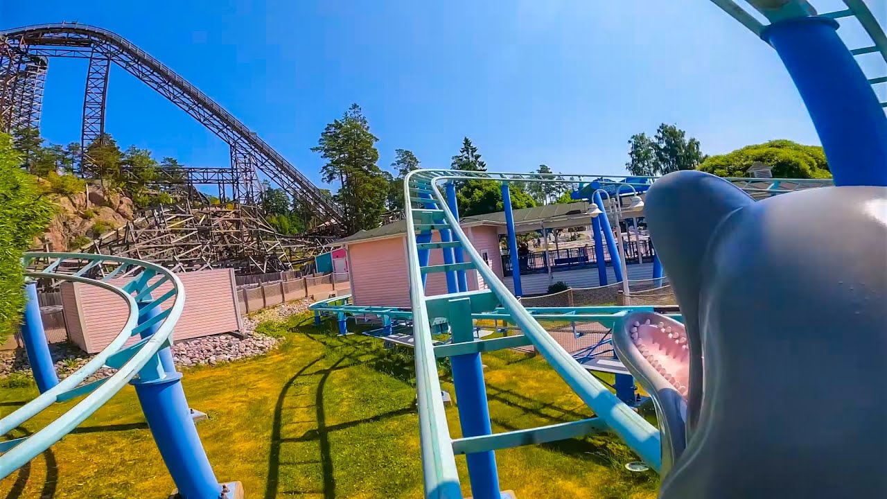 Delfinexpressen 4K 60fps front-seat on-ride POV Kolmarden (2023)