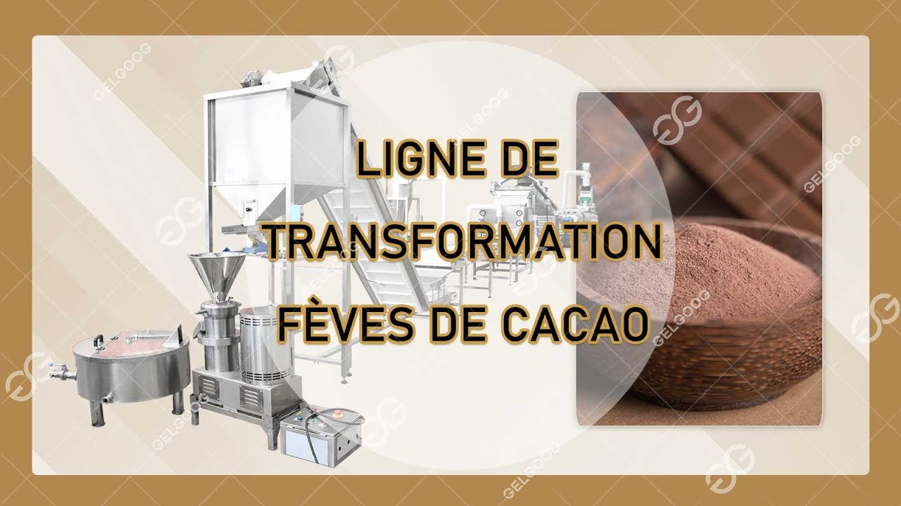 USINE DE TRANSFORMATION DE CACAO - PROJET DE TRANSFORMATION DU CACAO