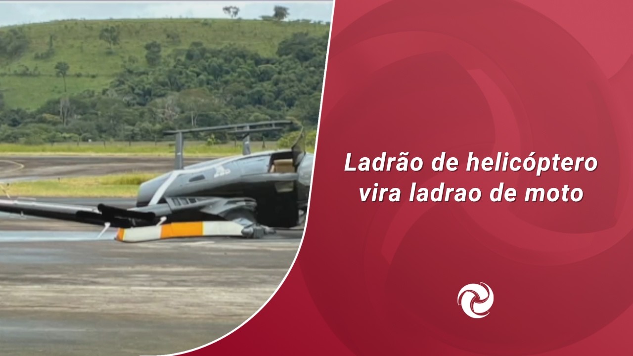 Ladrão de helicóptero vira ladrao de moto