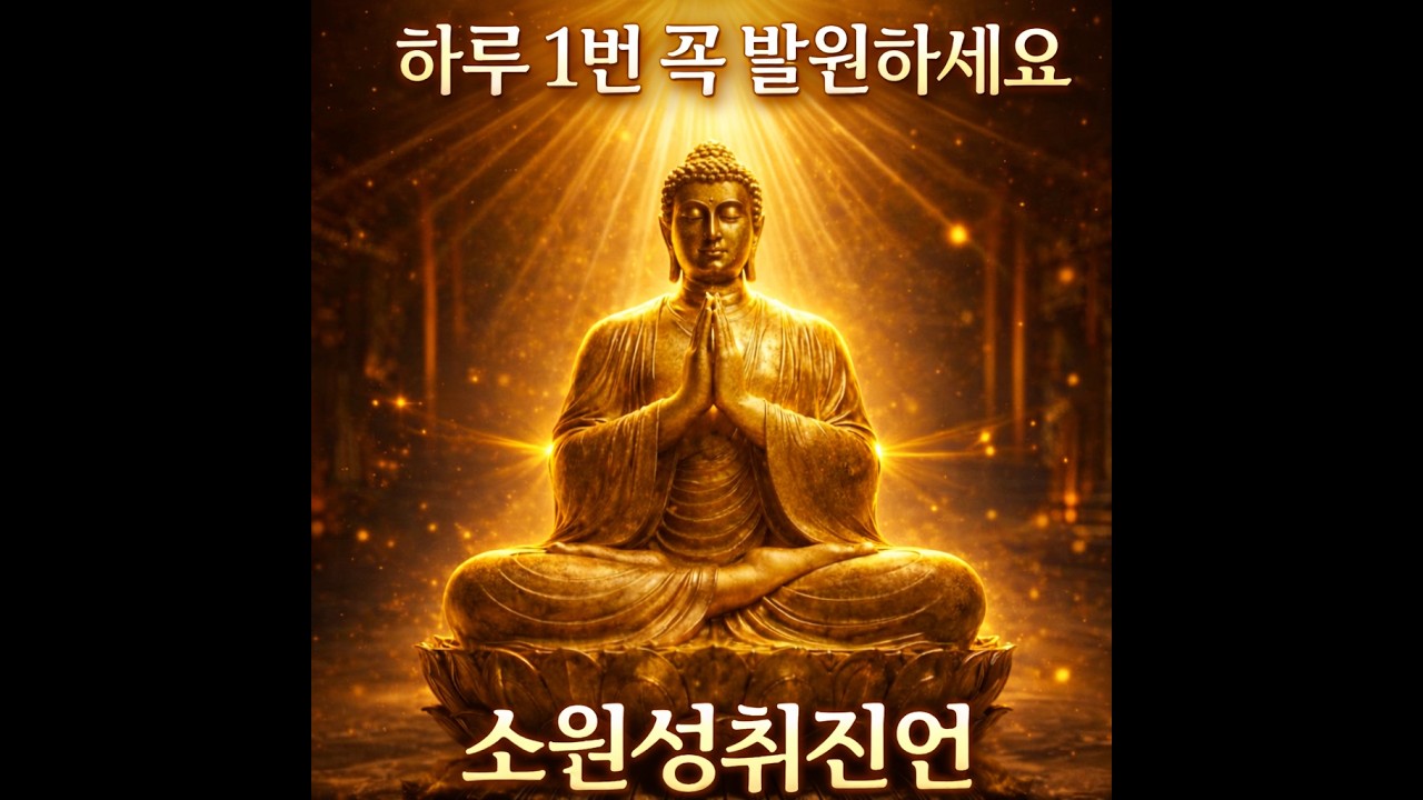 매일 매일 꼭 발원하세요 | 소원성취진언 108독