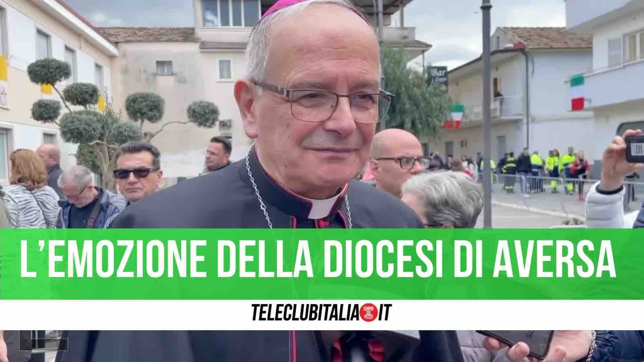 L'accoglienza della diocesi di Aversa a Mattarella