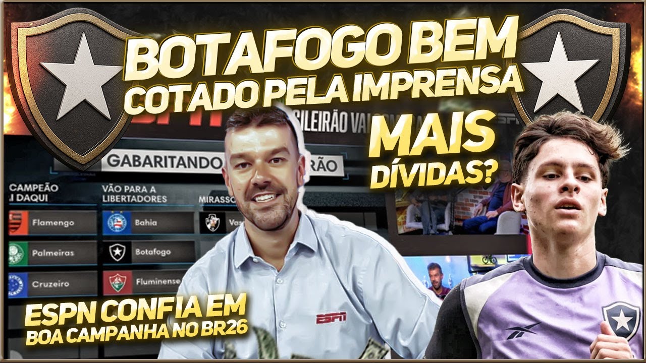 🗞️IMPRENSA COLOCA BOTAFOGO BRIGANDO POR LIBERTADORES | NOVA DÍVIDA POR MONTORO
