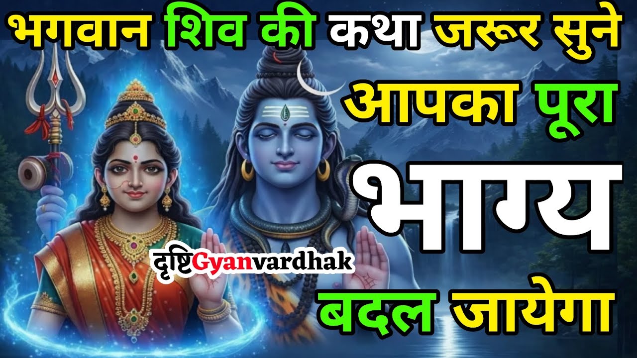 भगवान शिव की यह कथा जरूर सुने, आपका भाग्य बदल जायेगा | Shiv Mahapuran Katha