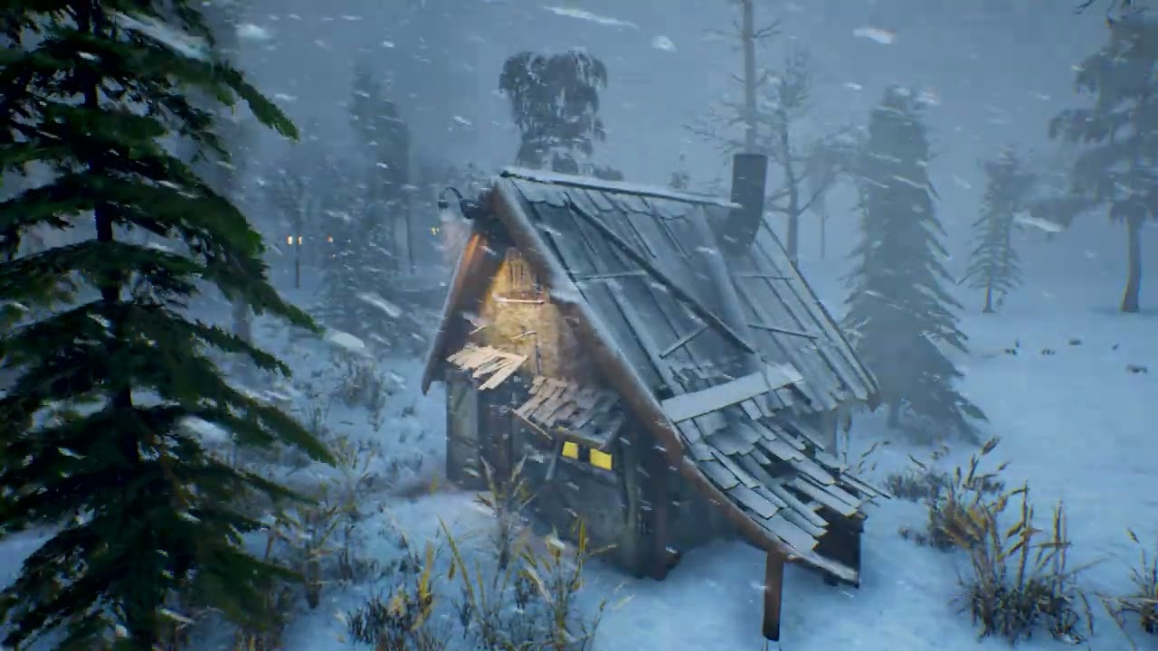 Snowstorm in Alaska 2025 years for sleeping 10 hours | ARCTIC COZY BLIZZARD NIGHT AMBIENCE