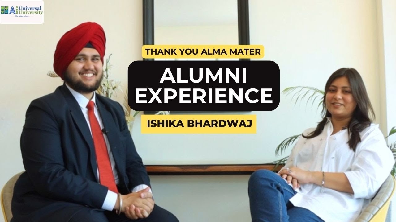 Thank You, Alma Mater! Alumni Experience at Universal Ai University - Ishika Bhardwaj