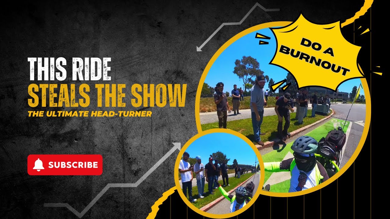 Все взгляды прикованы к этой поездке на трёхколёсном велосипеде