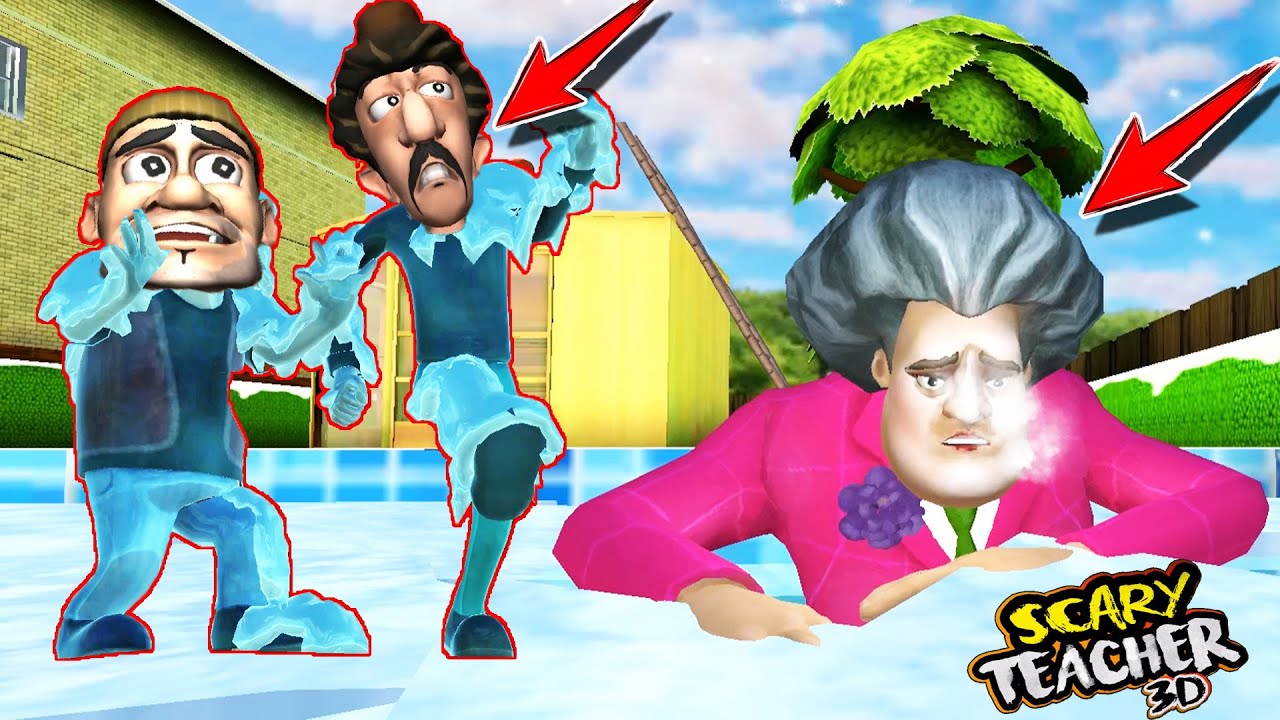 KÖTÜ TEYZE VE HIRSIZ KUZENLERİNE SÜPER TUZAK 🤪 Scary Teacher vs Scary Robbers