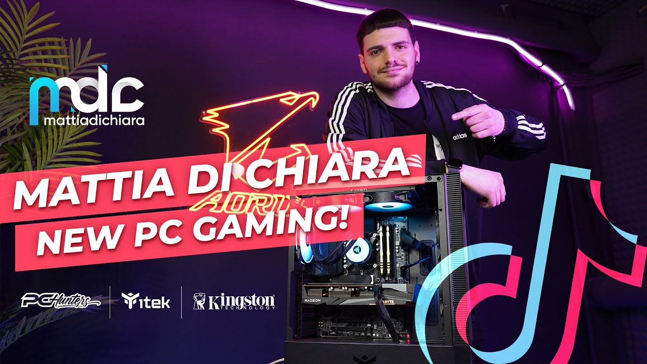 Montiamo il PC Gaming di MATTIA DI CHIARA e scopriamo i suoi segreti di TIK TOK!