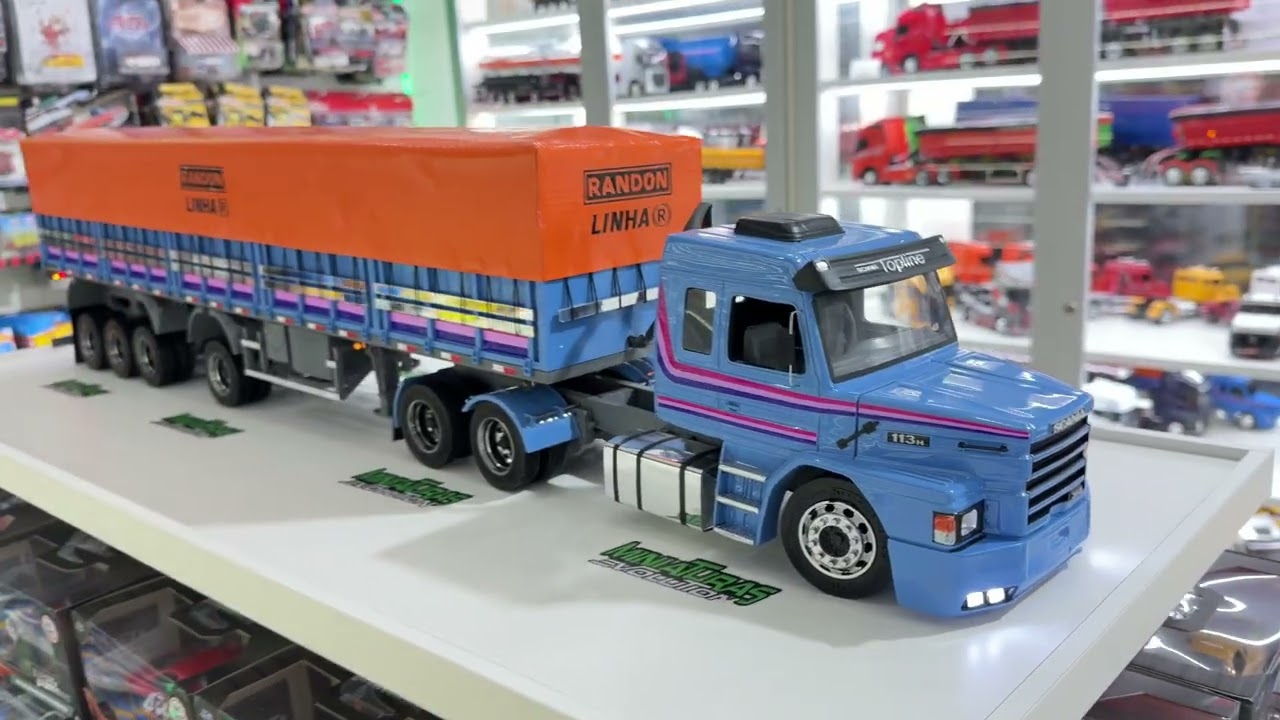 Miniatura Scania 113 na escala 1/18 Exclusividade Loja Miniaturas Evolution 