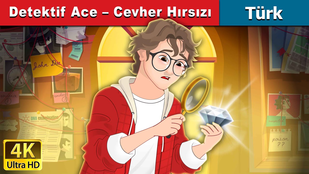 Detektif Ace – Cevher Hırsızı  | Detective Ace and The Jewel Thief in Turkish | @TürkiyeFairyTales