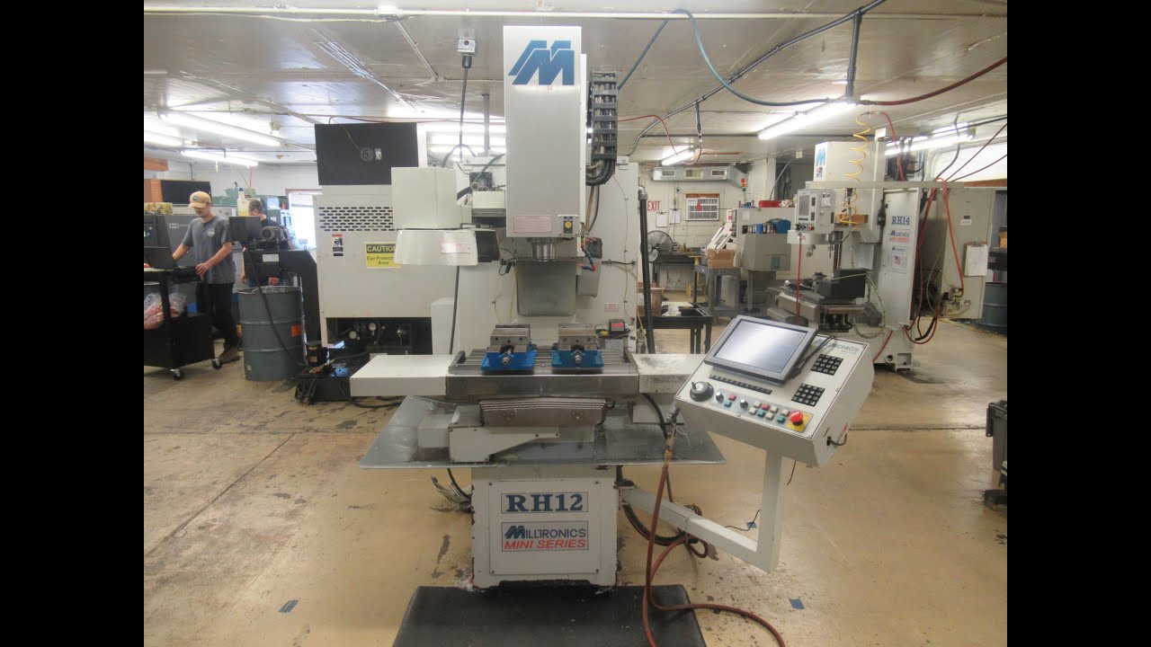 Milltronics RH12 Series B Toolroom Mill w/ 10 Station Carousel Tool Changer and Centurion 7 Control