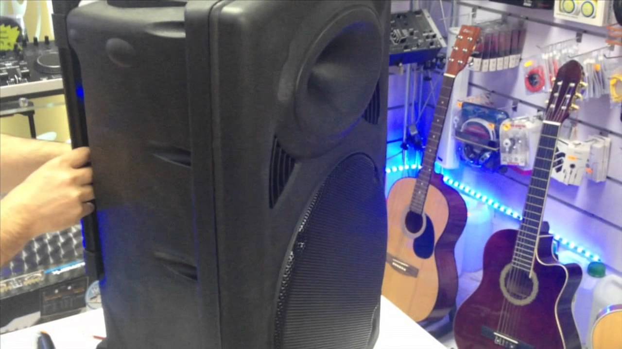 Altavoz Activo con Bater&iacute;a, mp3 y micr&oacute;fonos Inal&aacute;mbricos