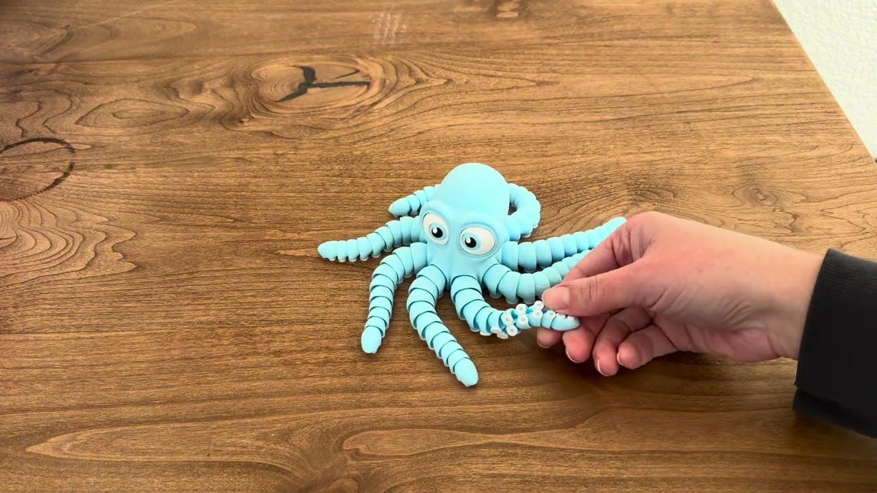 Fun Fidget Decor 3D Printed Octopus #octopus #decor #marinelife