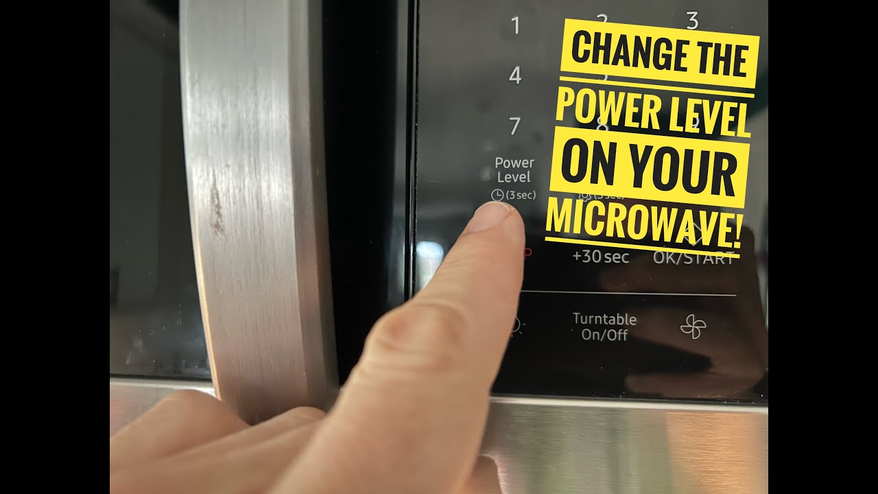 How to Change the Power Level on Your Samsung Microwave!