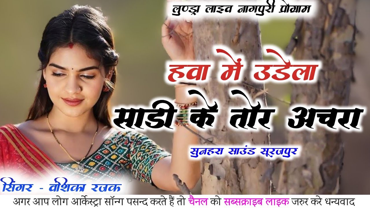 नागपुरी आर्केस्ट्रा सॉन्ग - हवा में उड़ेला साड़ी के तोर अचरा, वंशिका रजक। सुनहरा साउंड सूरजपुर