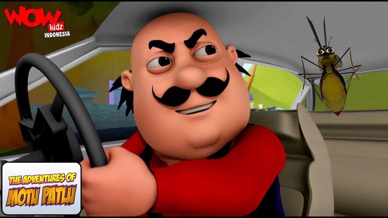 Kartun Lucu | Motu Patlu Dalam Bahasa | Nyamuk Di Dalam Mobil | WowKidz Indonesia