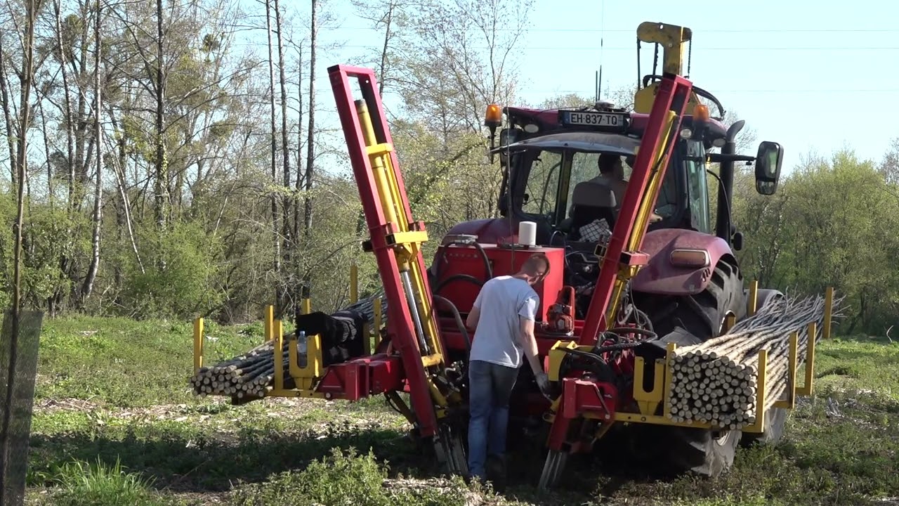 RABAUD : Tarière de plantation et planteuse de peupliers