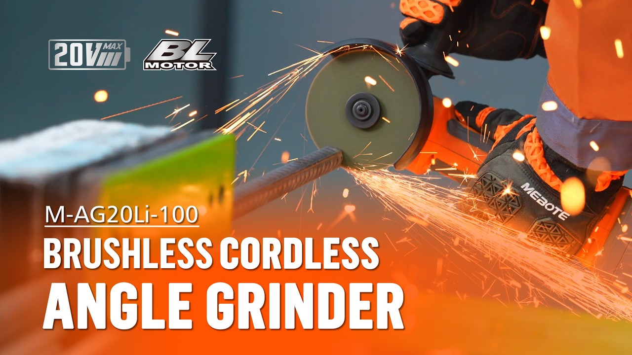 M-AG20Li-100 | 20V Brushless Cordless Angle Grinder | Powerful, Compact & Built for Tough Jobs