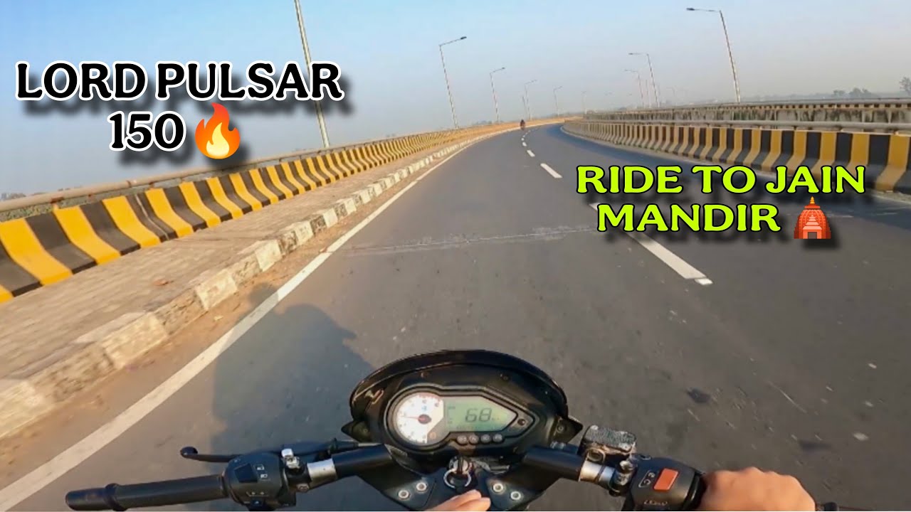 ROAD TO JAIN MANDIR🛕 | LORD PULSAR 150 EP 1 #viralvideo #trending #pulsar150 #motovlog 