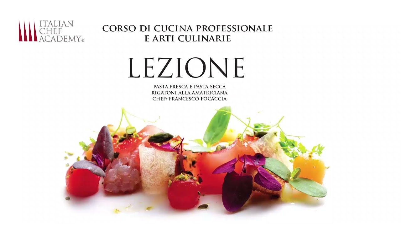 Rigatoni all'Amatriciana | Ricetta by Italian Chef Academy