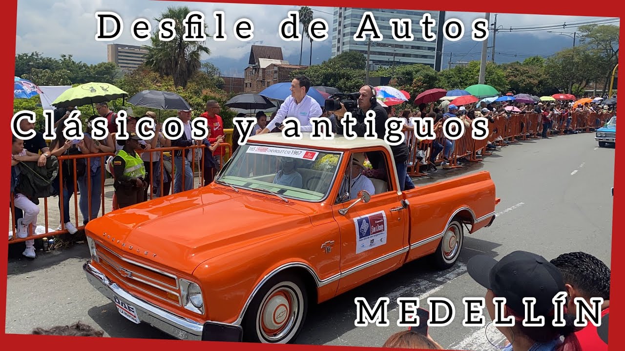 DESFILE DE AUTOS CLÁSICOS Y ANTIGUOS EN MEDELLÍN-COMPLETO 🔥2022