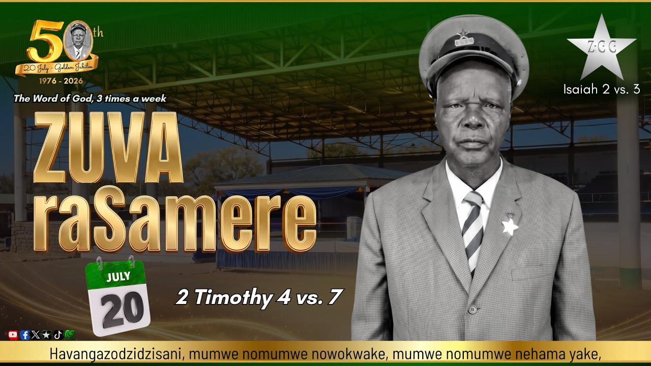 DEFE DOPOTA - ZUVA RASAMERE  -  MONDAY 20 JULY  2026