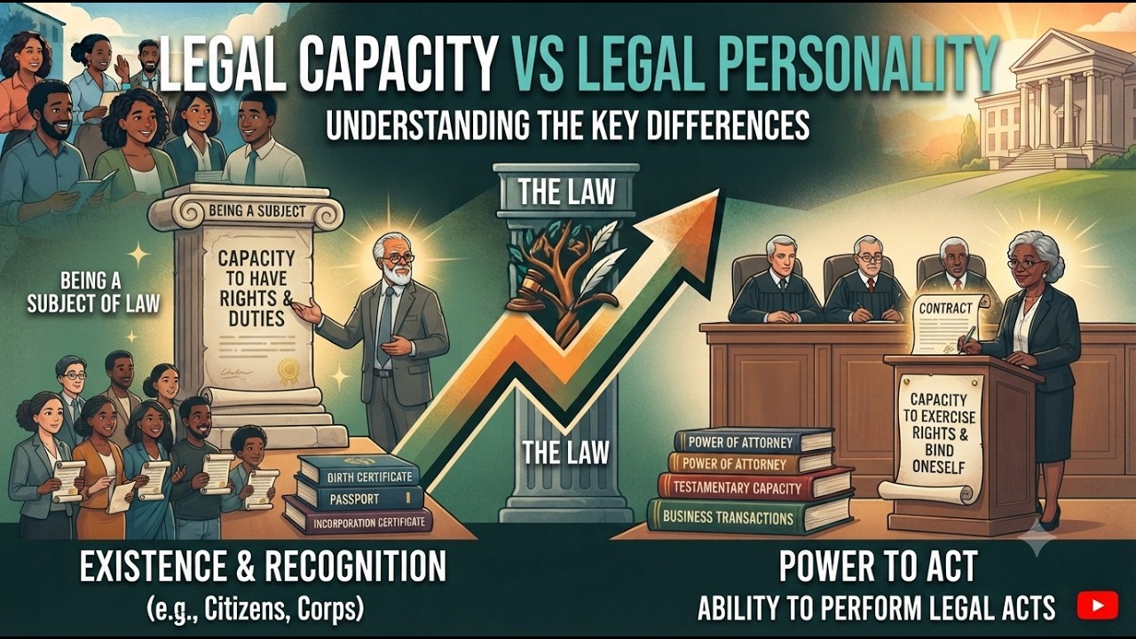 Understanding Legal Capacity vs  Legal Personality