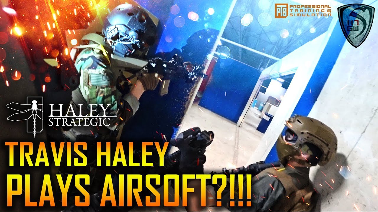 FORCE RECON MARINE  TRAVIS HALEY TRIES AIRSOFT??!!!!