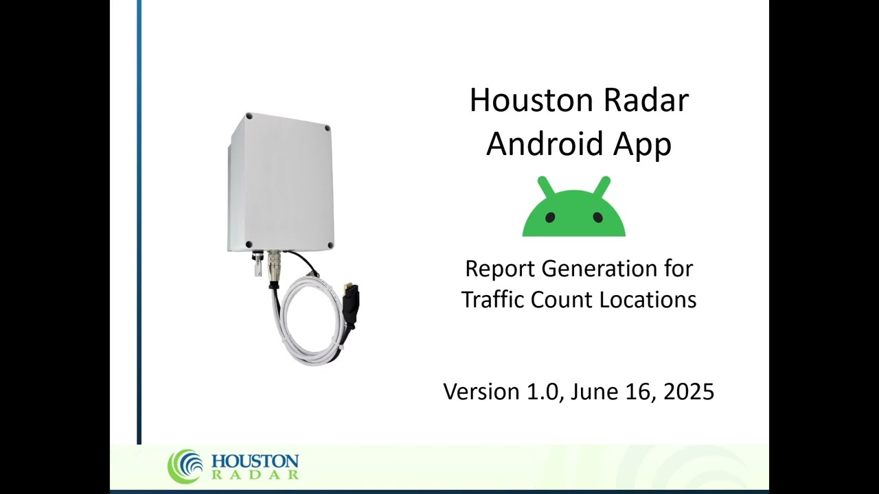 HoustonRadar Android App Count Location Report Generation
