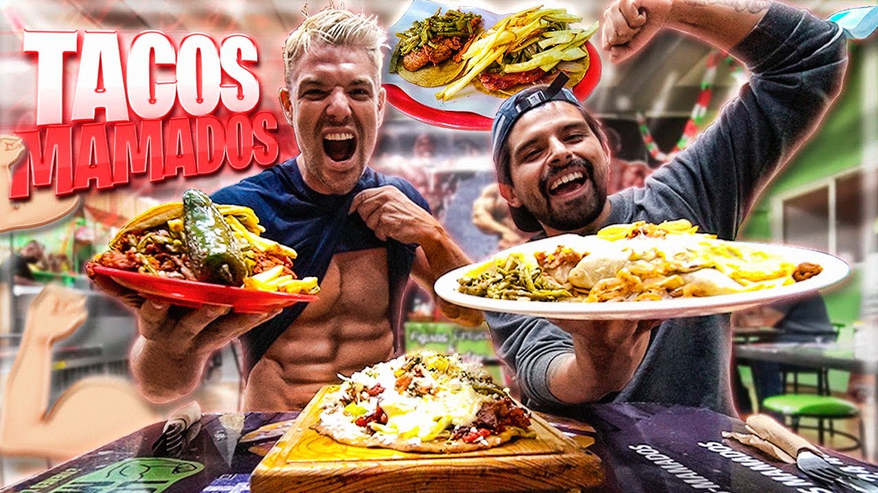 COMIENDO LOS FAMOSOS TACOS MAMADOS DE MEDIO KILO!! 🌮 *TAQUERÍA DENTRO DE UN GIMNASIO* 💪
