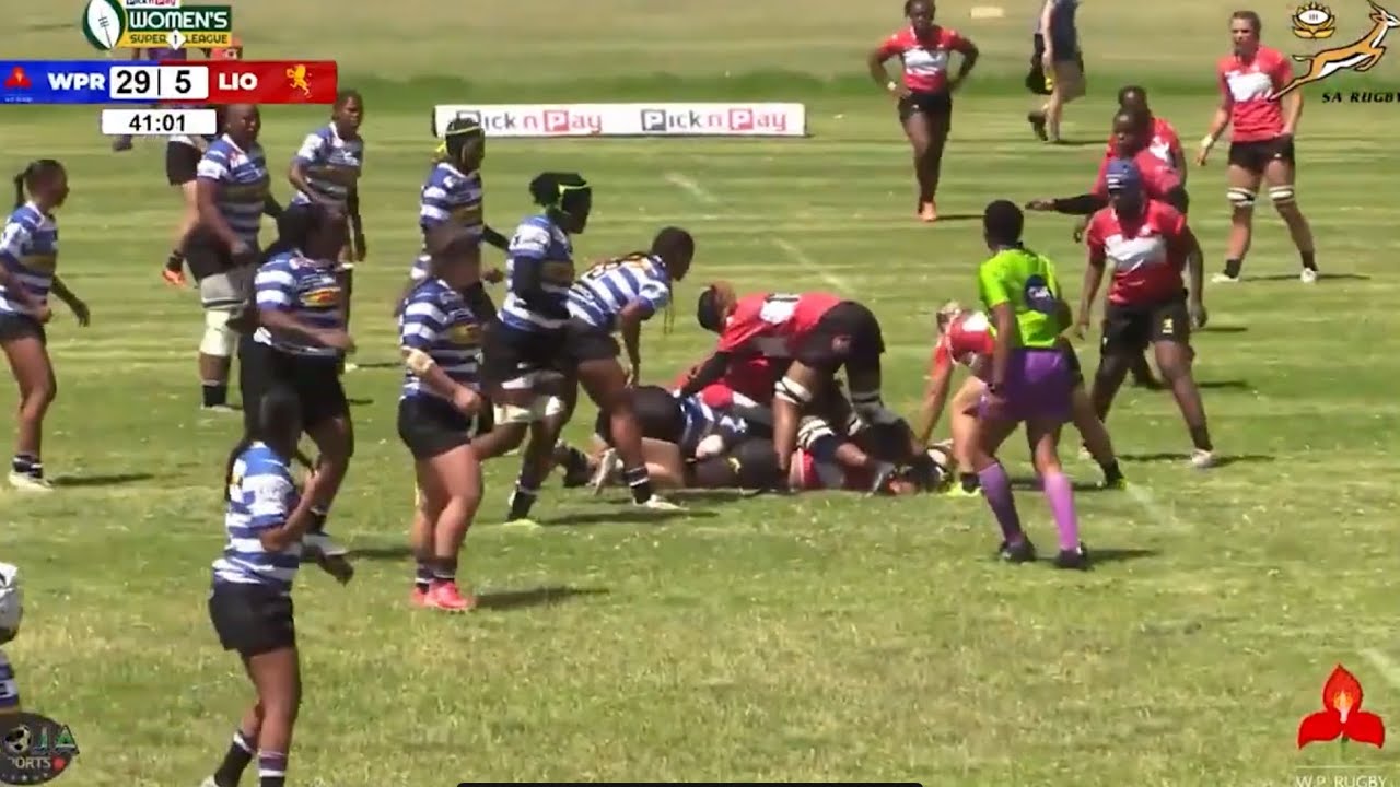 A studio recap highlights the WP Women’s match against The Lions