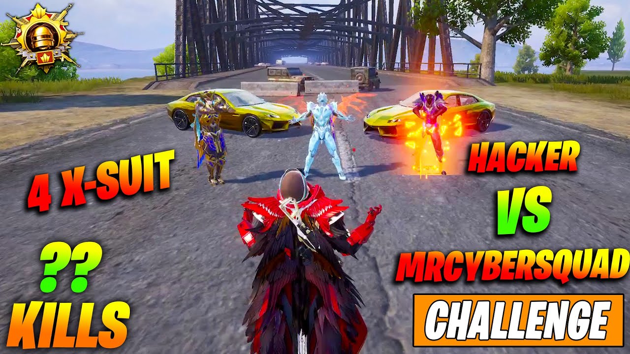 😱 OMG !! CHEATER & MAX SILVANUS X-SUIT WITH GLACIER X-SUIT CHALLENGED ME & BLOODRAVEN X-SUIT IN BGMI