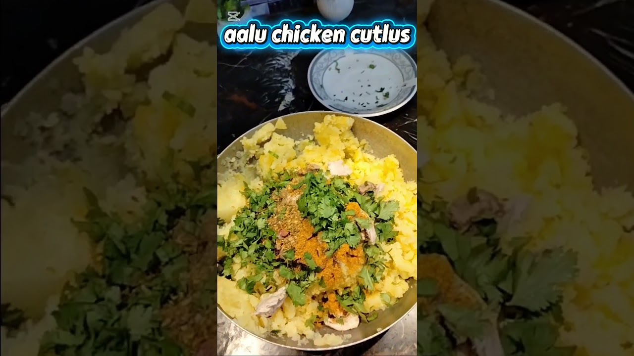 Aalu chicken cutlus 