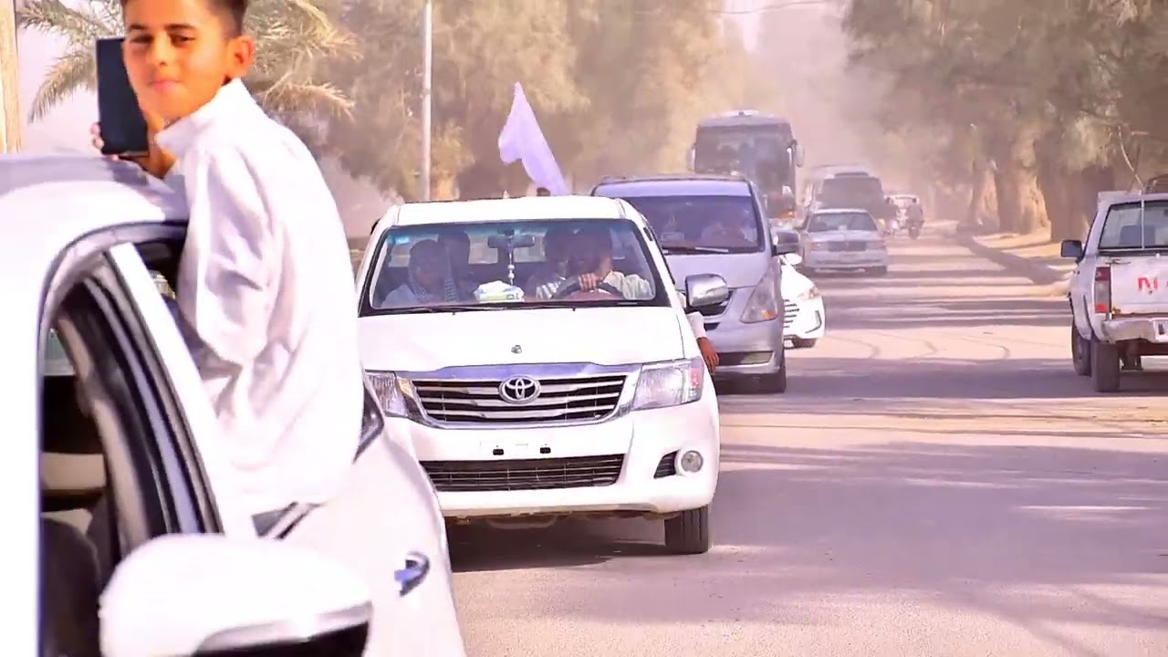 استقبال قافلة المعتمرين حملة الحاج ستار الجياشي