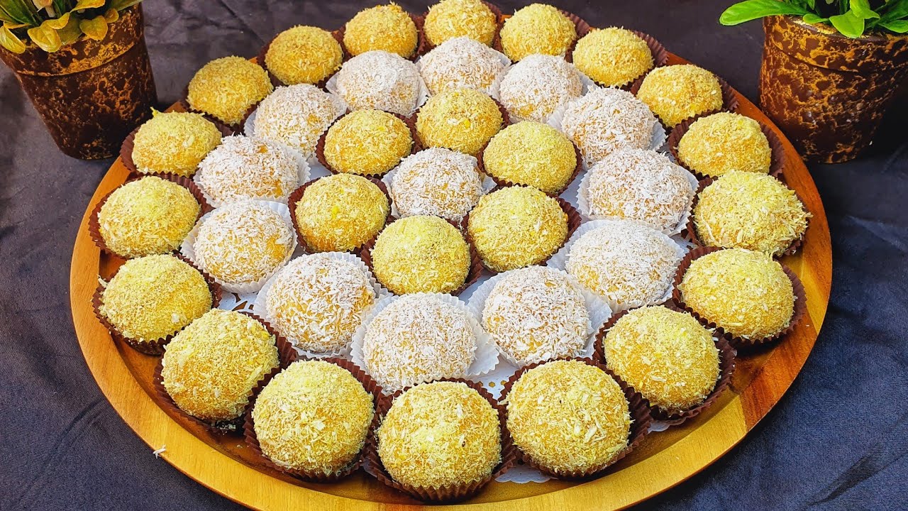 🔴#حلويات#العيد وصفة بنينة اقتصادية بذوق الليمون وجوز الهند منعشة وتقطع كمية كبيرة 🥥🥥🍋🍋❤️