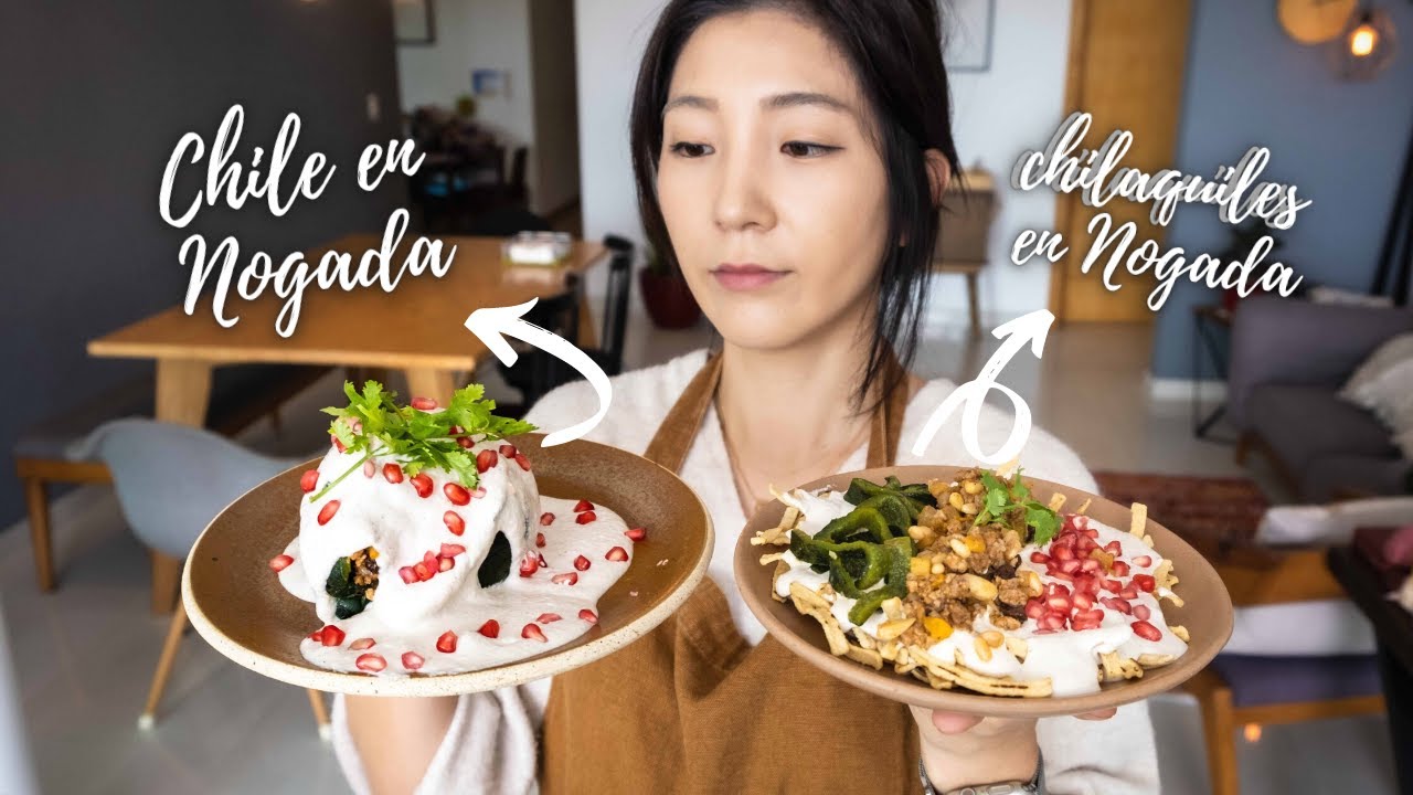 Mi Primer CHILES EN NOGADA y Chilaquiles en NOGADA ( receta @JaujaCocinaMexicana  )