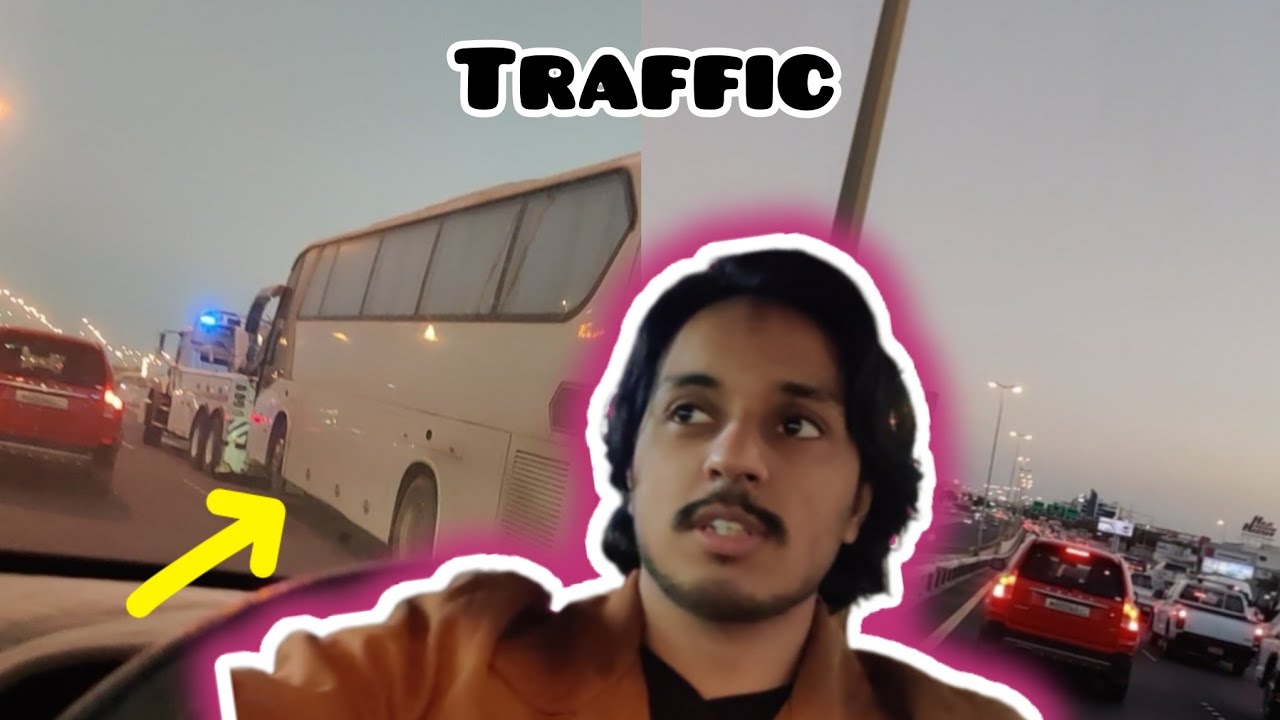 تأخرت عن الجامعة بسبب باص واقف في نصف طريق 😡😡