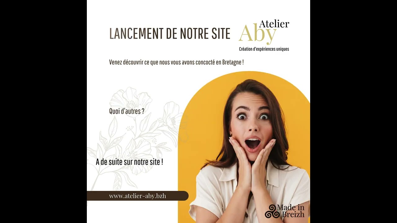 Lancement de notre site web : D&eacute;couvrez Atelier Aby !