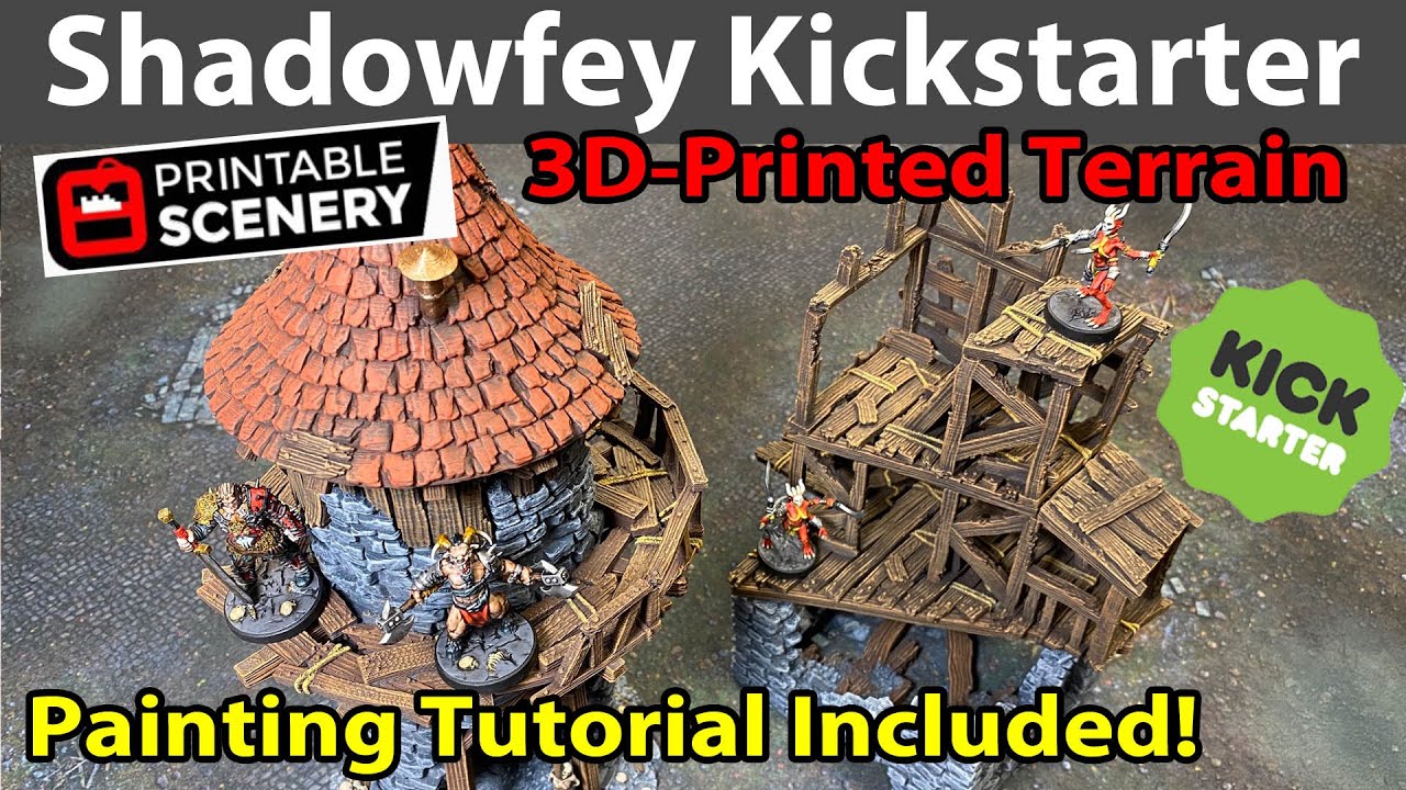 Shadowfey Kickstarter 3D-Printed Fantasy Terrain from Printable Scenery