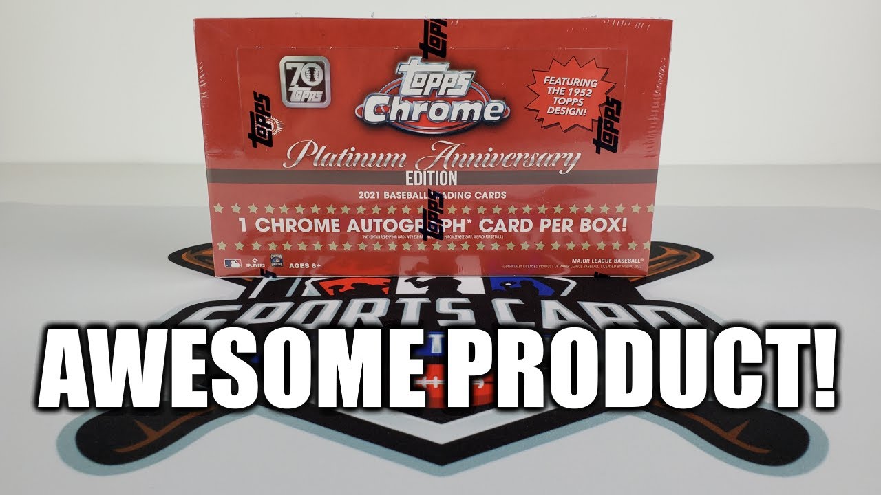 2021 Topps Chrome Baseball Platinum Anniversary Hobby Box