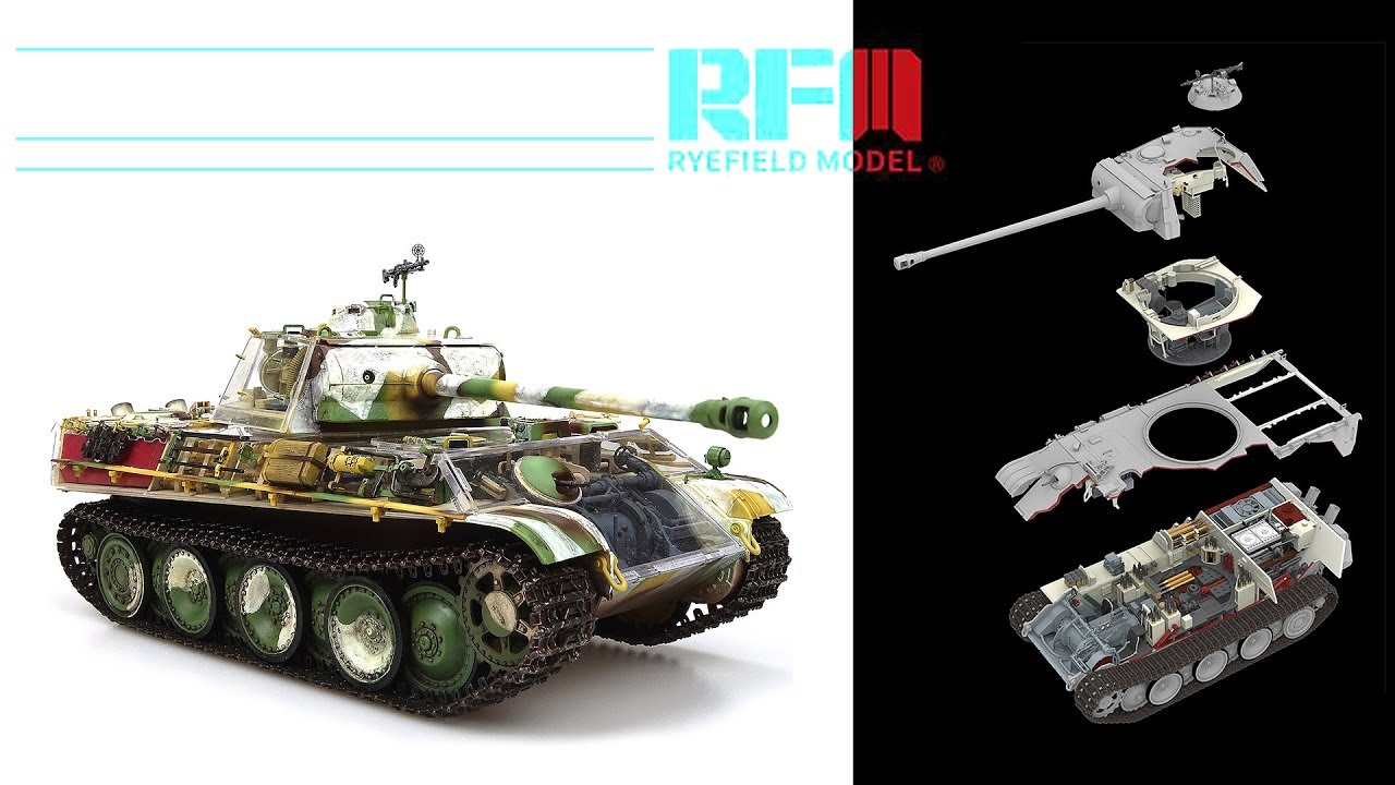 Сравнительный обзор сборных моделей Panther Ausf.G в масштабе 1:35 от компании Rye Field Model