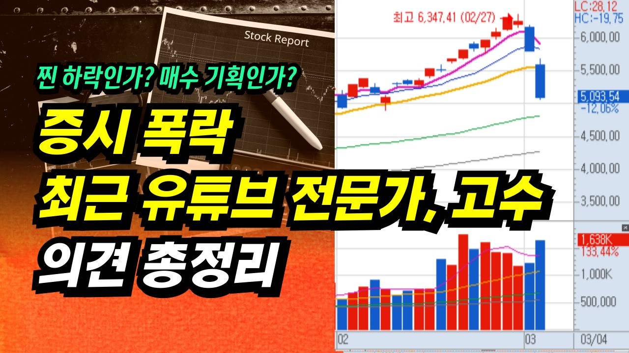 주가 폭락 계속될까? 찐하락 or 매수기회? 전문가, 고수들의 의견 총정리ㅣ부자회사원 주식투자 강의 공부 책 추천