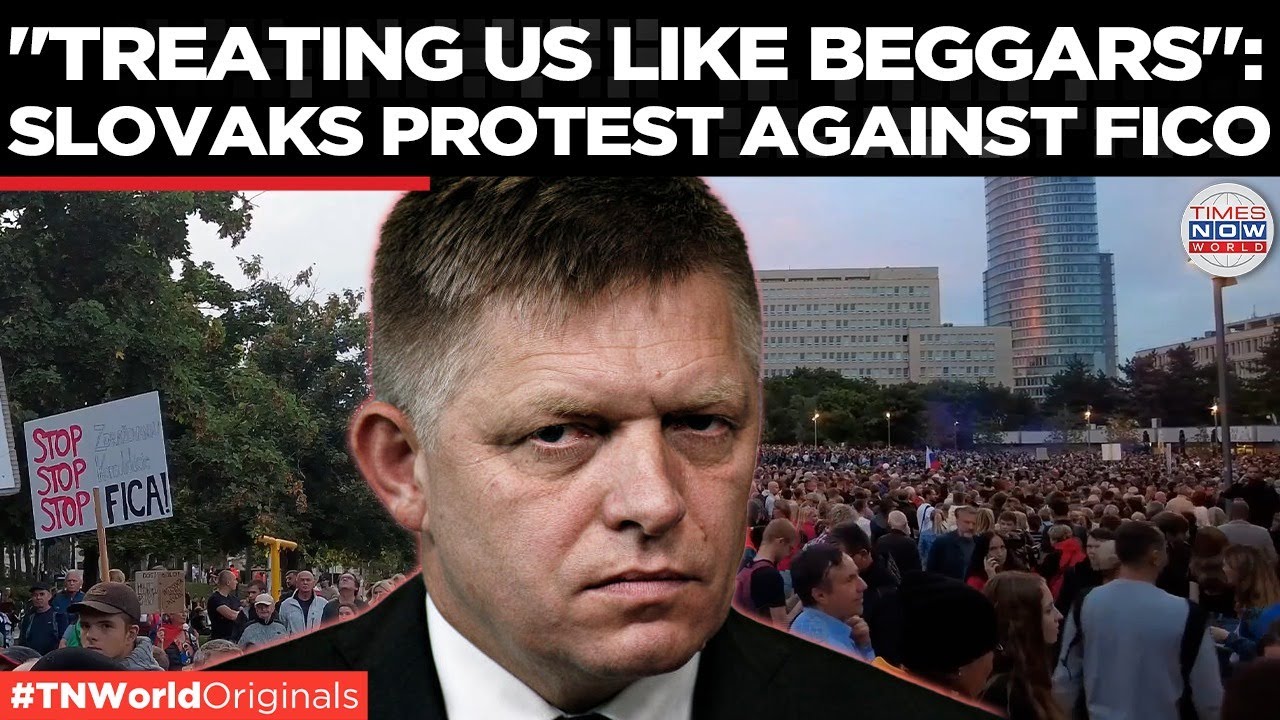 Slovakia Erupts As 18,000 Protest Robert Fico&rsquo;s Government In Bratislava | Times Now World