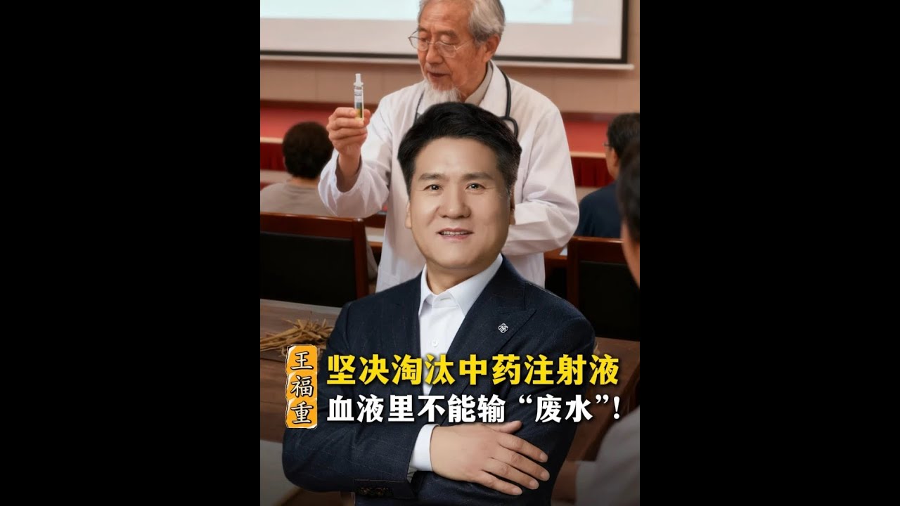 【王福重教授】坚决淘汰中药注射液，血液里不能输 &ldquo;废水&rdquo;！