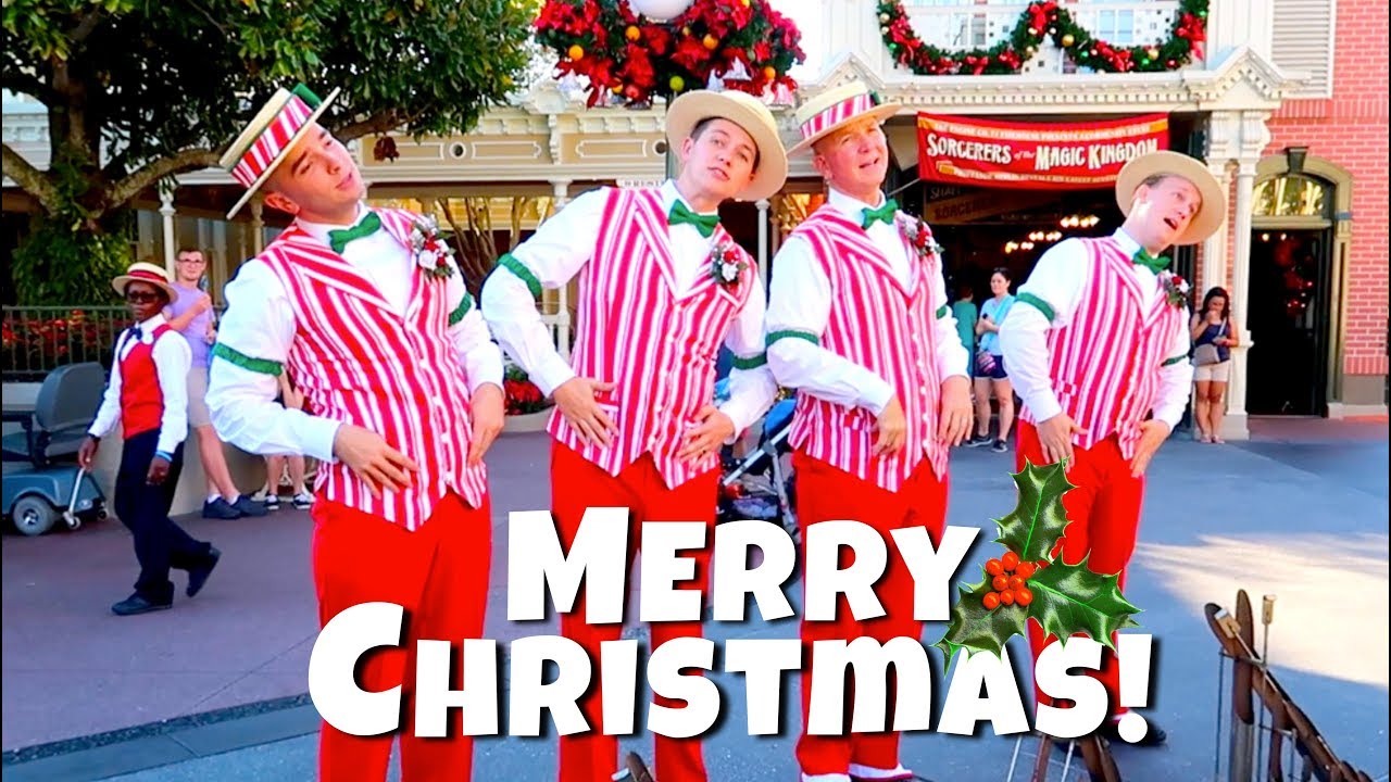 Dapper Dans at Disney World's Magic Kingdom Sing Christmas Songs