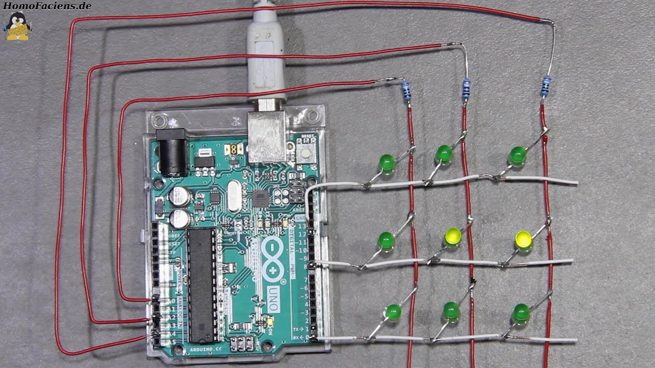 Physical Computing: Working principle of an LED Matrix