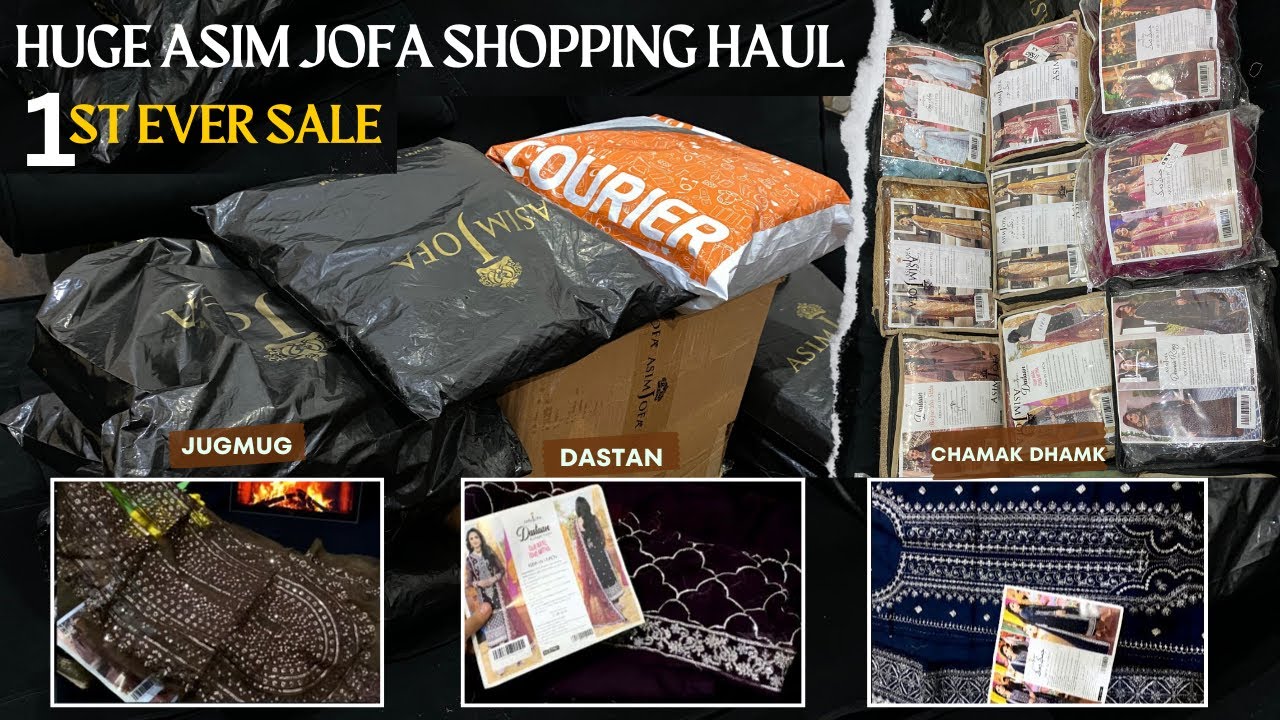 Huge Asim Jofa Shopping Haul - Asim Jofa First Ever Sale