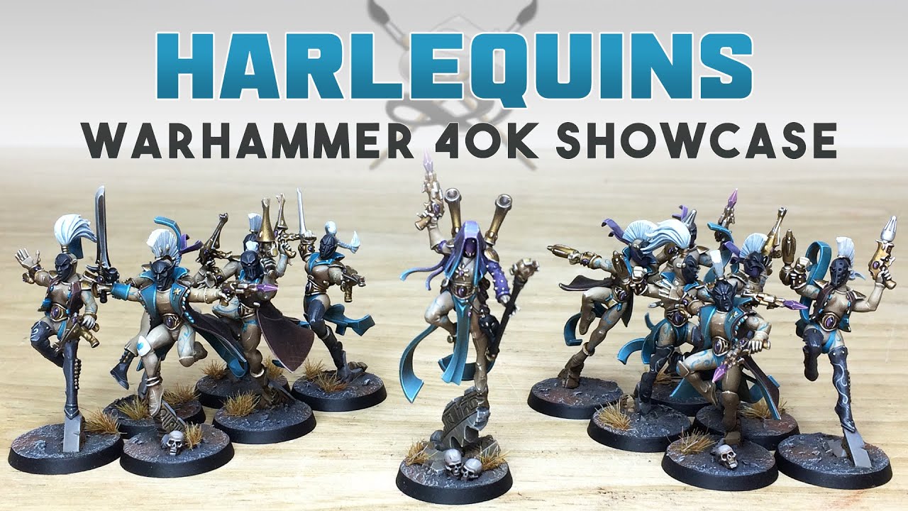 PAINTING SHOWCASE: Warhammer 40k Harlequins Commission